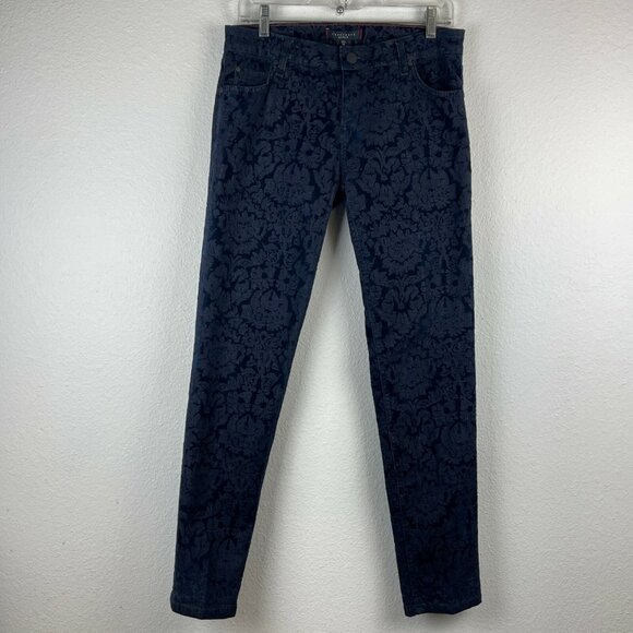 Sanctuary Denim - Sanctuary Denim Jeans Women's Size 28 Low Rise Skinny Leg Stretch Damask Blue
